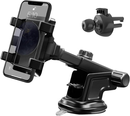 Mobile Phone Holder Car with Ventilation Opening Clip, 3 in 1 Universal Silicone Protection 360 ° Rotatable Hands-Free for All Phones…