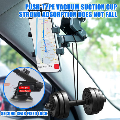 Mobile Phone Holder Car with Ventilation Opening Clip, 3 in 1 Universal Silicone Protection 360 ° Rotatable Hands-Free for All Phones…